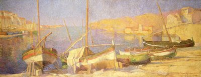 The Port of Collioure, Afternoon by Jeanne Dubut